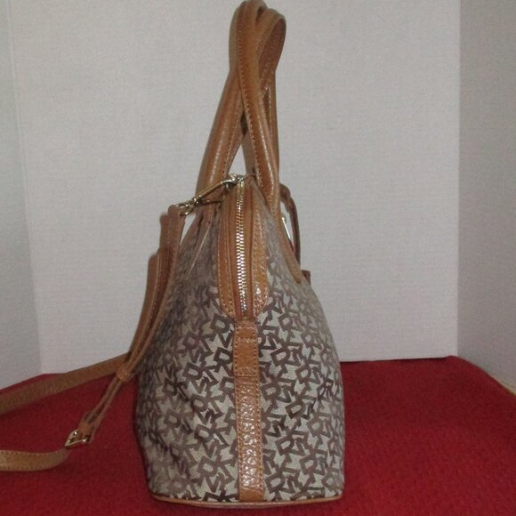 DKNY Large Monogram Satchel - Picture 3 of 16